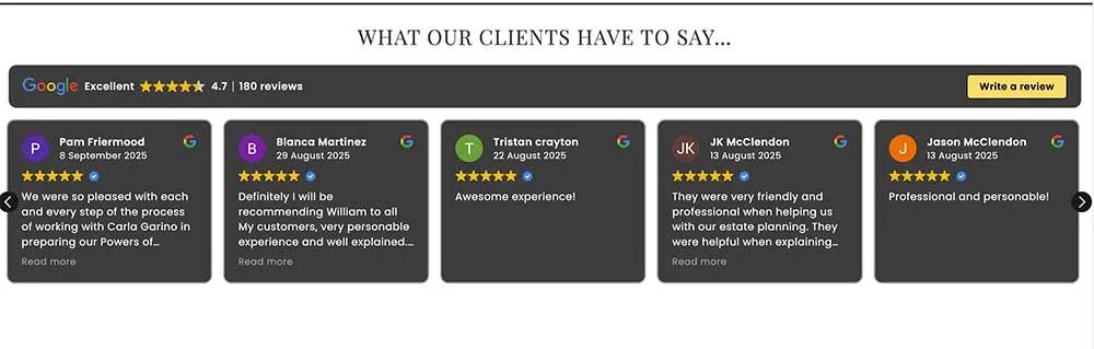 Client testimonials highlight positive reviews for Crown Marketing's digital marketing services, showcasing high ratings and satisfaction with lead generation and website design services.| Crown Marketing Digital Marketing Agency Las Vegas