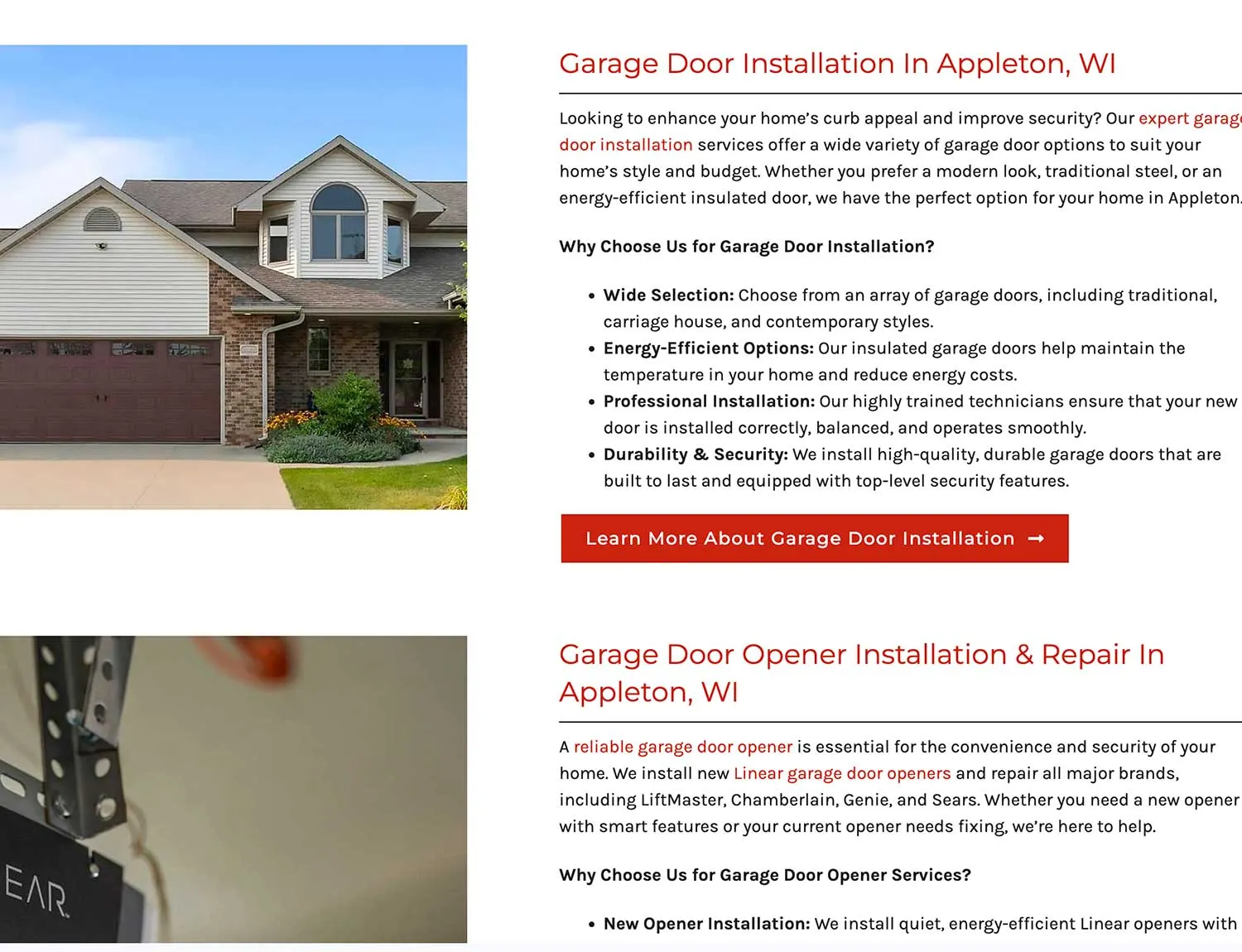 A suburban house with a large garage door is shown, highlighting Crown Marketing’s expertise in digital marketing services for home…| Crown Marketing Digital Marketing Agency Las Vegas