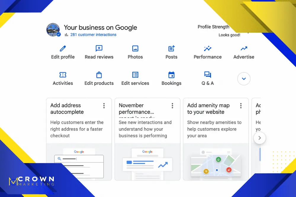Google Business Profile management tools driving more calls by Crown Marketing, a digital marketing company