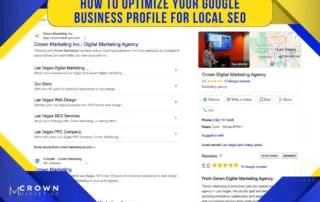 local SEO google business profile