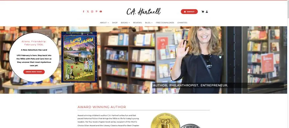 C.A. Hartnell website designed by Crown Marketing